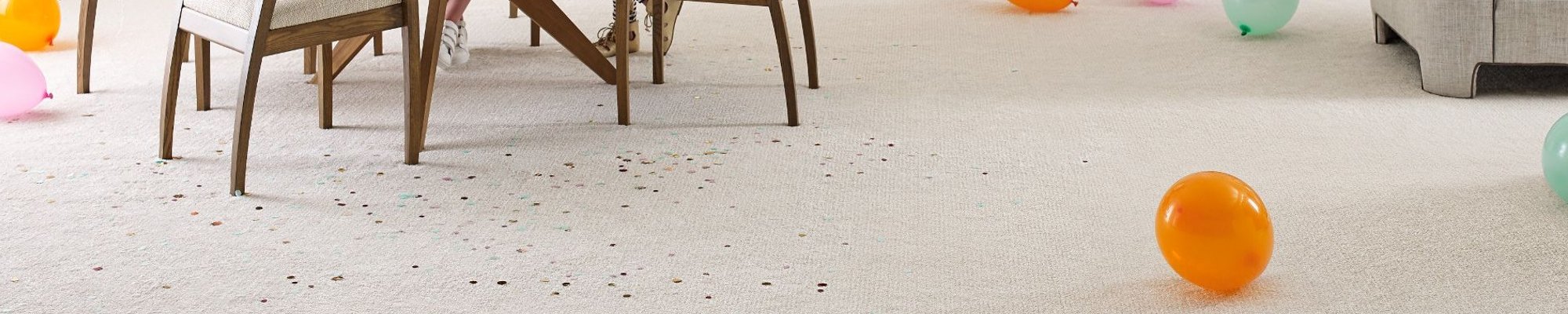 Children's party in living room with beige carpet from 180 Degree Floors in the Nashville, TN area